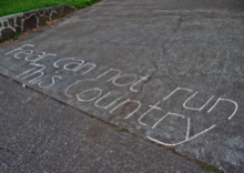 Sidewalk Chalk Message